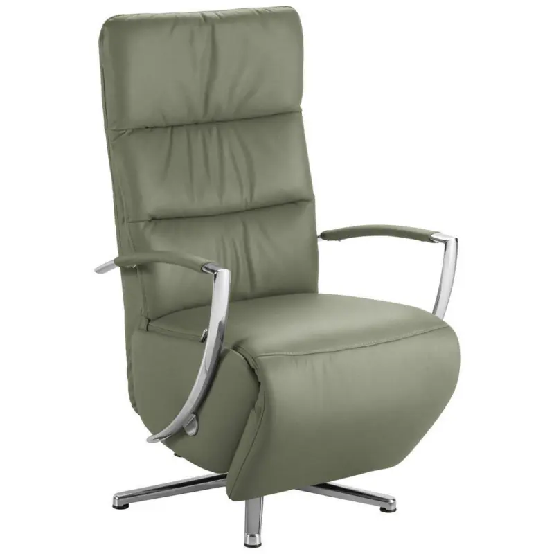 Relaxsessel in Leder Grün