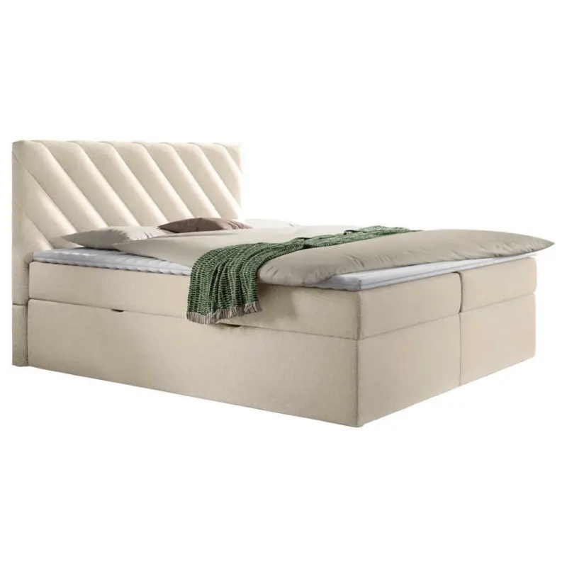 Boxspringbett 140/200 cm in Beige