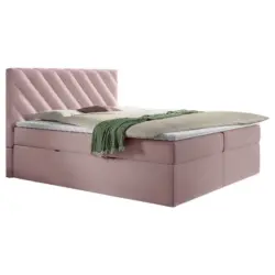 Boxspringbett 180/200 cm in Rosa