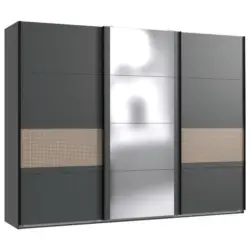 Schwebet&uuml;renschrank in Graphitfarben