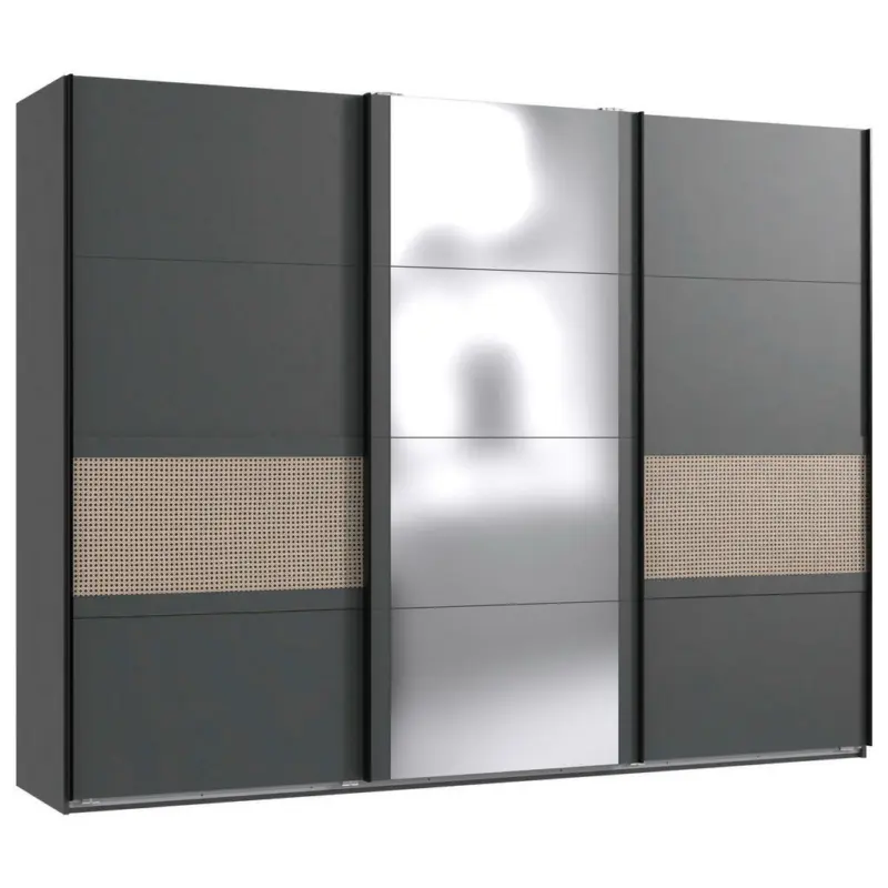 Schwebet&uuml;renschrank in Graphitfarben