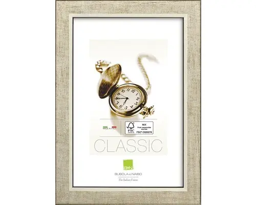 Bilderrahmen Holz silver 30x40 cm