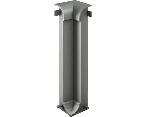 Innenecke für Sockelleiste, Aluminium titan 60x13 mm