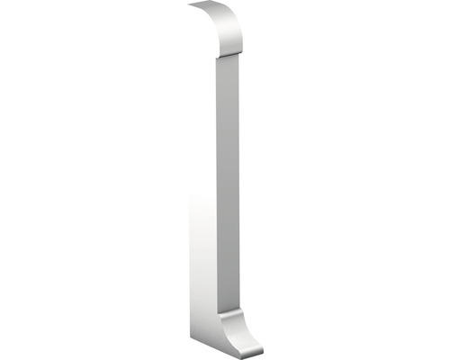 Endstück links für Sockelleiste, Aluminium silber 60x13 mm