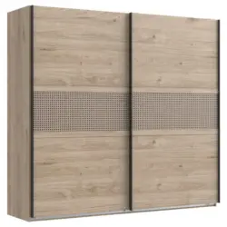 Schwebet&uuml;renschrank in Eichefarben