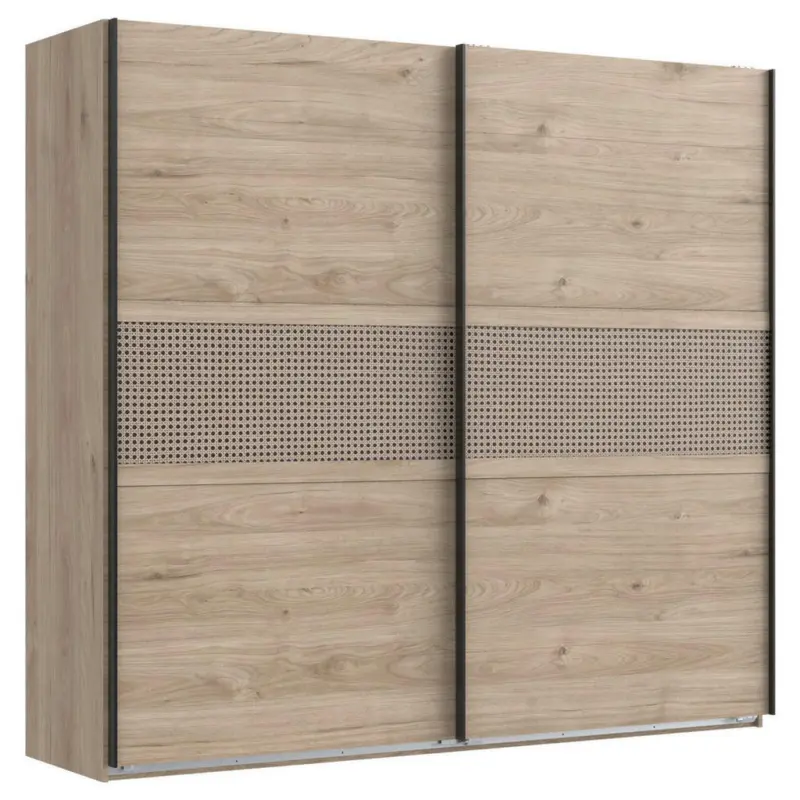 Schwebet&uuml;renschrank in Eichefarben