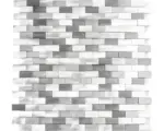 Hornbach Aluminiummosaik 30,1x30,4 cm grau silber gebürstet