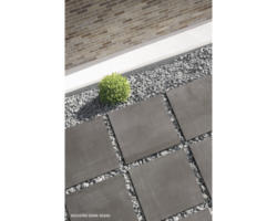 FLAIRSTONE Feinsteinzeug Terrassenplatte Modern Dark rektifizierte Kante 60 x 60 x 2 cm