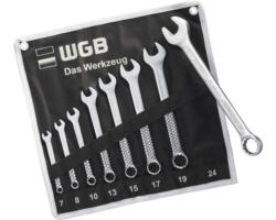 Gabel-Ringschlüssel-Satz WGB 8-tlg in Rolltasche