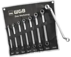 Doppelringschlüssel-Satz WGB 8-tlg in Rolltasche