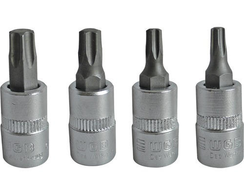 1/4" Steckschlüssel-Einsatz WGB, Torx, 4-tlg