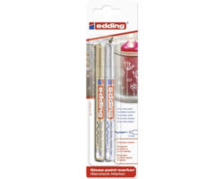 edding Lackmarker Lackstift 2er Pack silber und gold