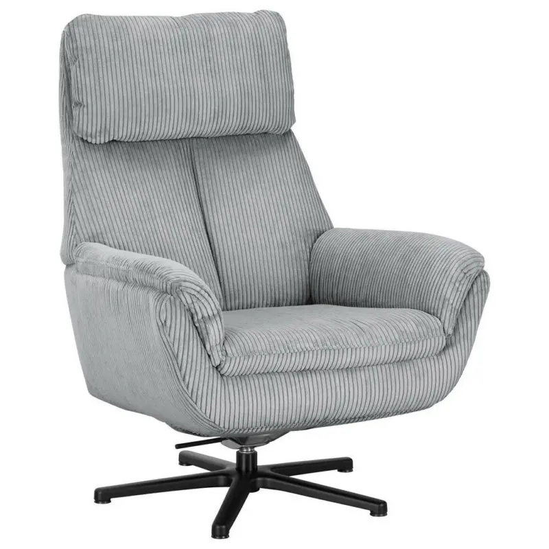 Relaxsessel in Textil Hellgrau