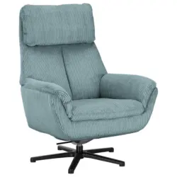 Relaxsessel in Textil Hellblau