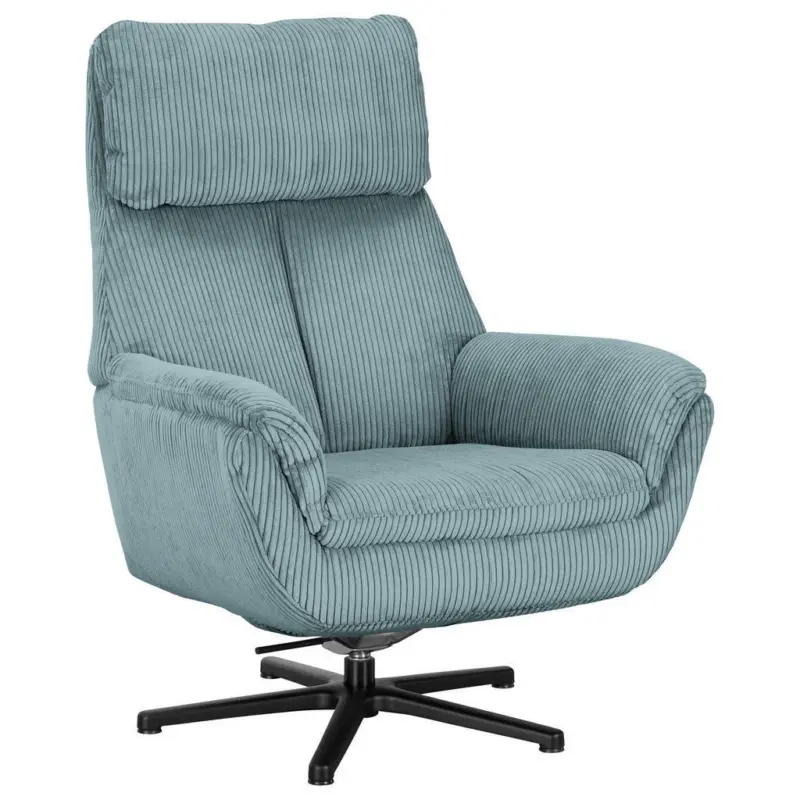 Relaxsessel in Textil Hellblau