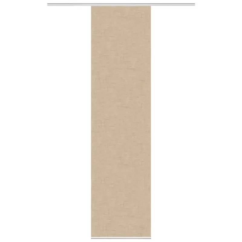 Flächenvorhang in Sandfarben blickdicht