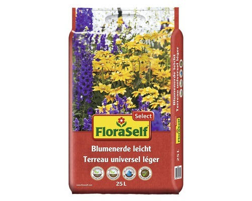 Blumenerde FloraSelf Select leicht 25 L