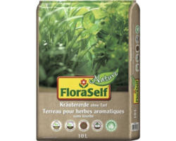 Kräuter- & Anzuchterde ohne Torf FloraSelf Nature 10 L