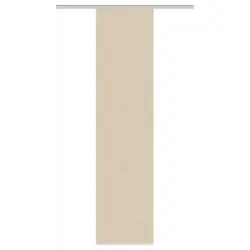 Flächenvorhang in Sandfarben halbtransparent