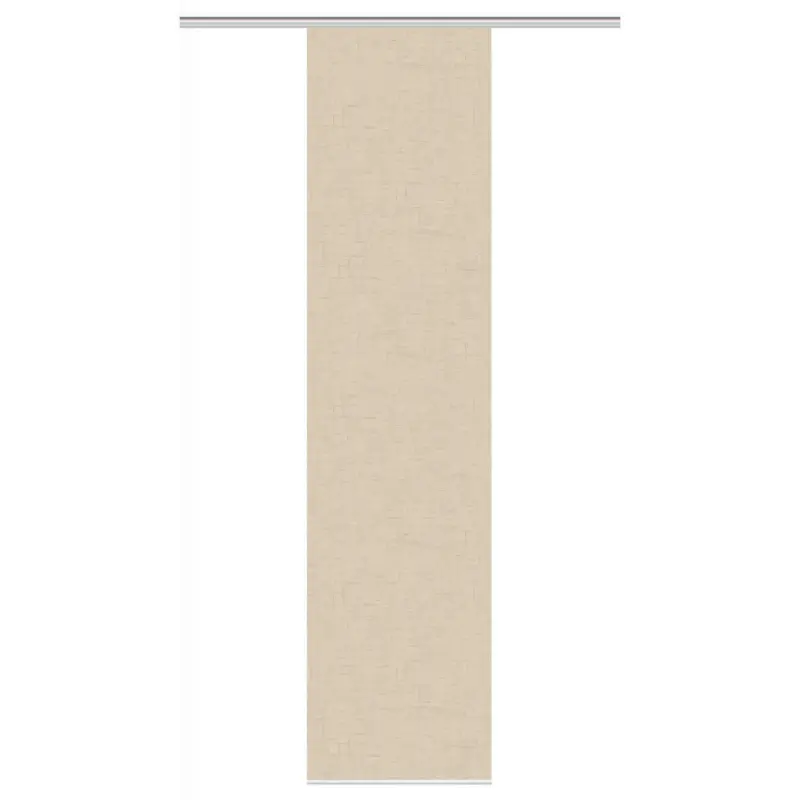 Flächenvorhang in Sandfarben halbtransparent