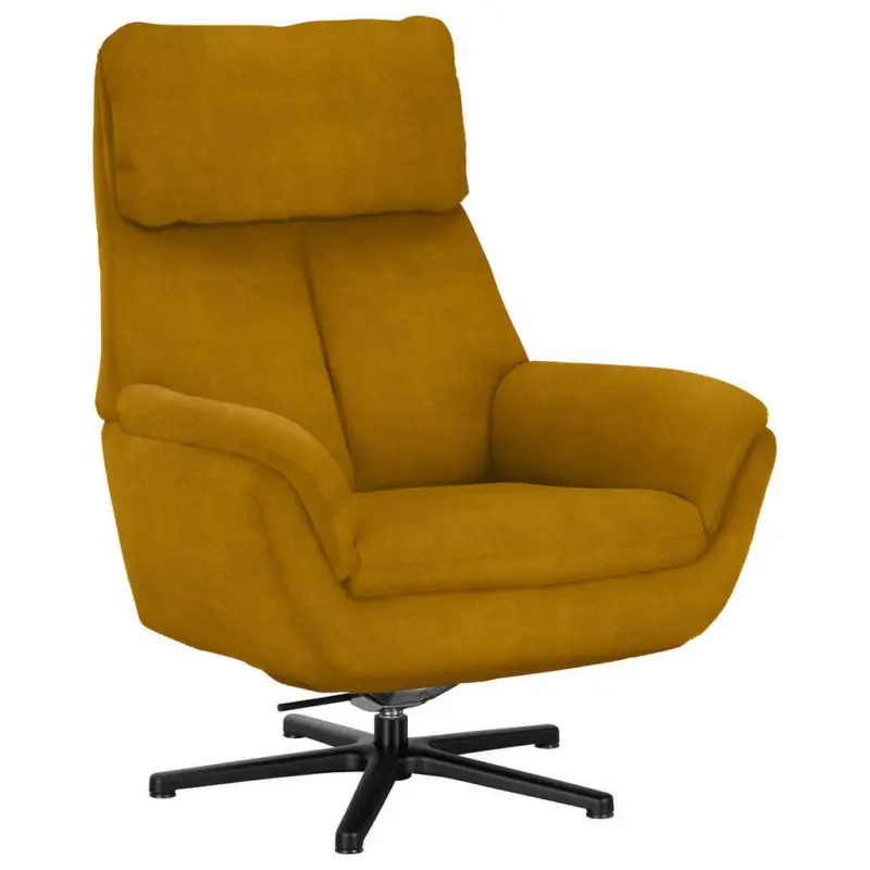 Relaxsessel in Textil Currygelb