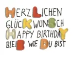 Hornbach Mini-Grußkarte Herzlichen Glückwunsch 7,7x5,5 cm