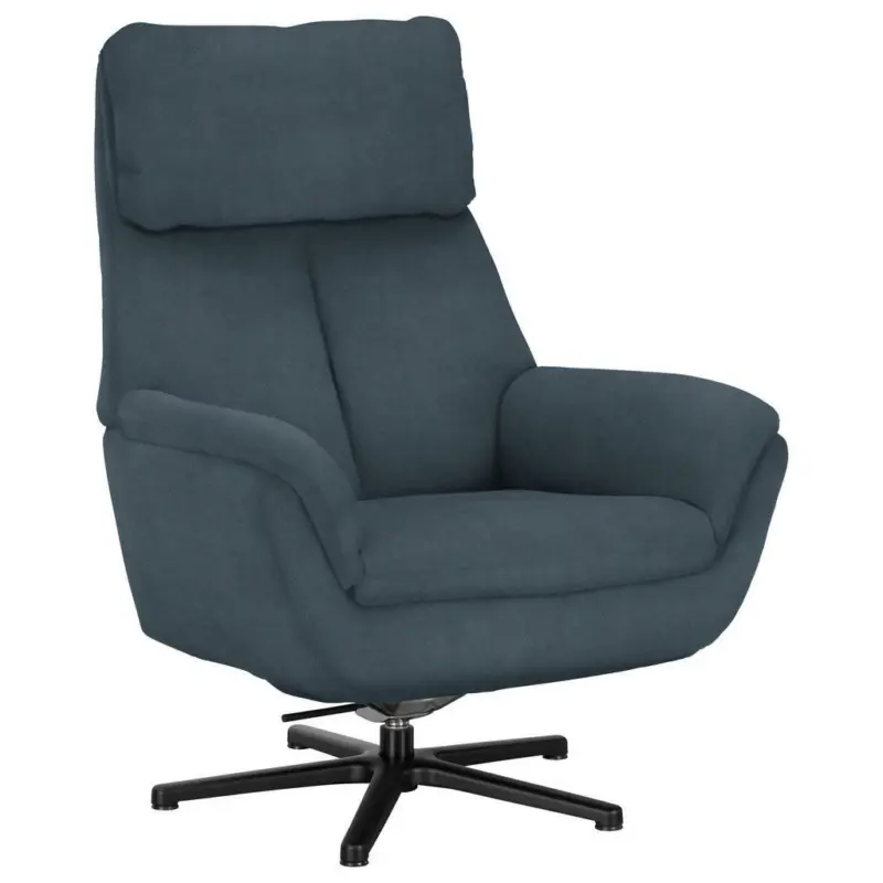 Relaxsessel in Textil Graublau