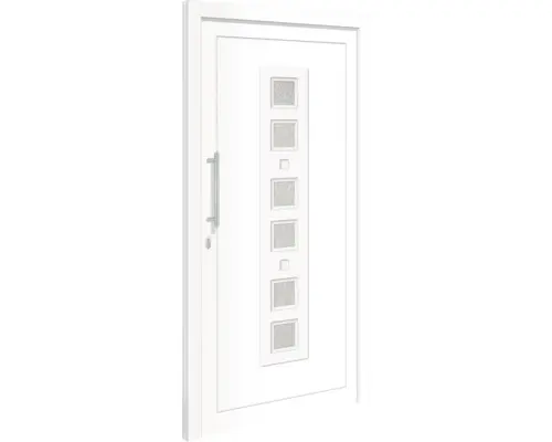 Haustür Kunststoff Indiana weiß 100x210 cm links