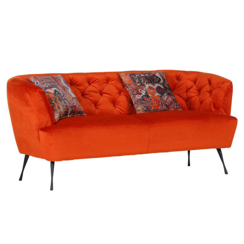 Sitzbank in Textil Orange