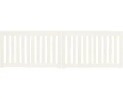 Doppeltor Konsta Girona ohne Schloßfräsung 300 x 90 cm cremeweiß