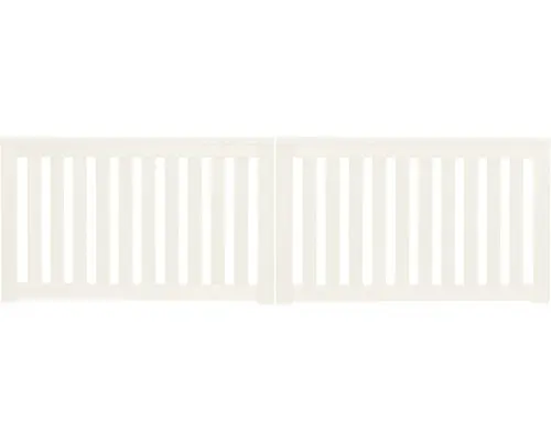 Doppeltor Konsta Girona ohne Schloßfräsung 300 x 90 cm cremeweiß