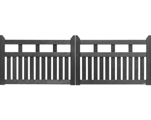 Doppeltor Konsta Elda ohne Schloßfräsung 300 x 100 cm anthrazit