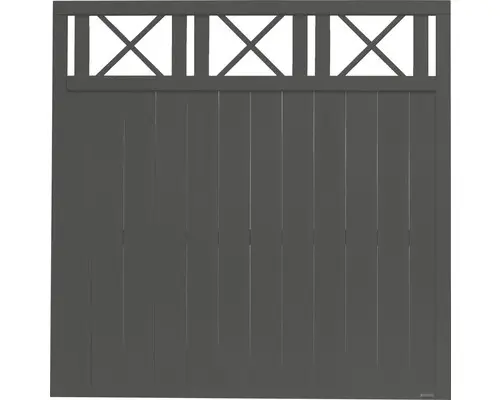 Hauptelement Konsta Provence 180 x 180 cm anthrazit