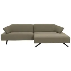 Ecksofa in Struktur Beige