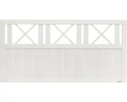 Vorgartenzaun Konsta Provence 180 x 90 cm cremeweiß