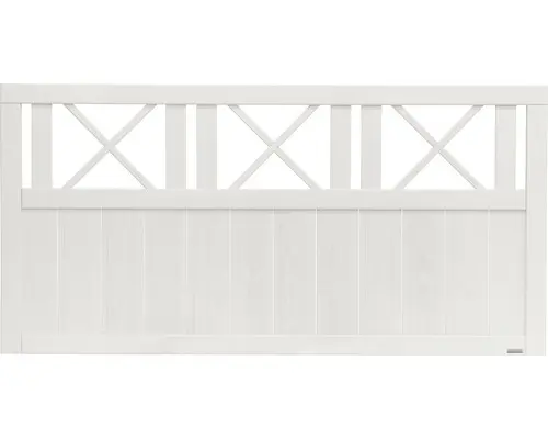 Vorgartenzaun Konsta Provence 180 x 90 cm cremeweiß