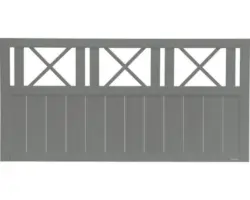 Vorgartenzaun Konsta Provence 180 x 90 cm basaltgrau