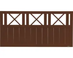 Vorgartenzaun Konsta Provence 180 x 90 cm braun