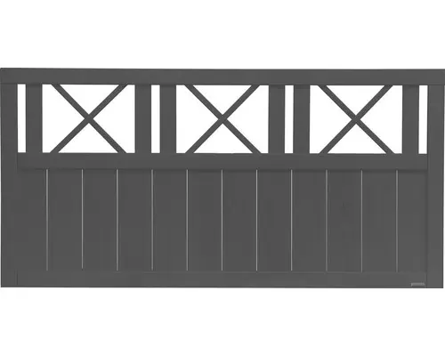 Vorgartenzaun Konsta Provence 180 x 90 cm anthrazit