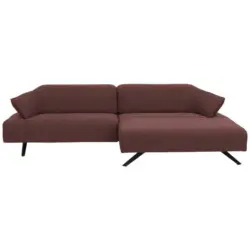 Ecksofa in Struktur Rosa
