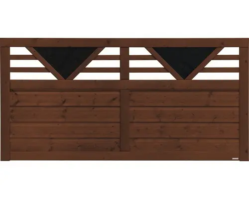 Vorgartenzaun Konsta Andria 180 x 90 cm braun