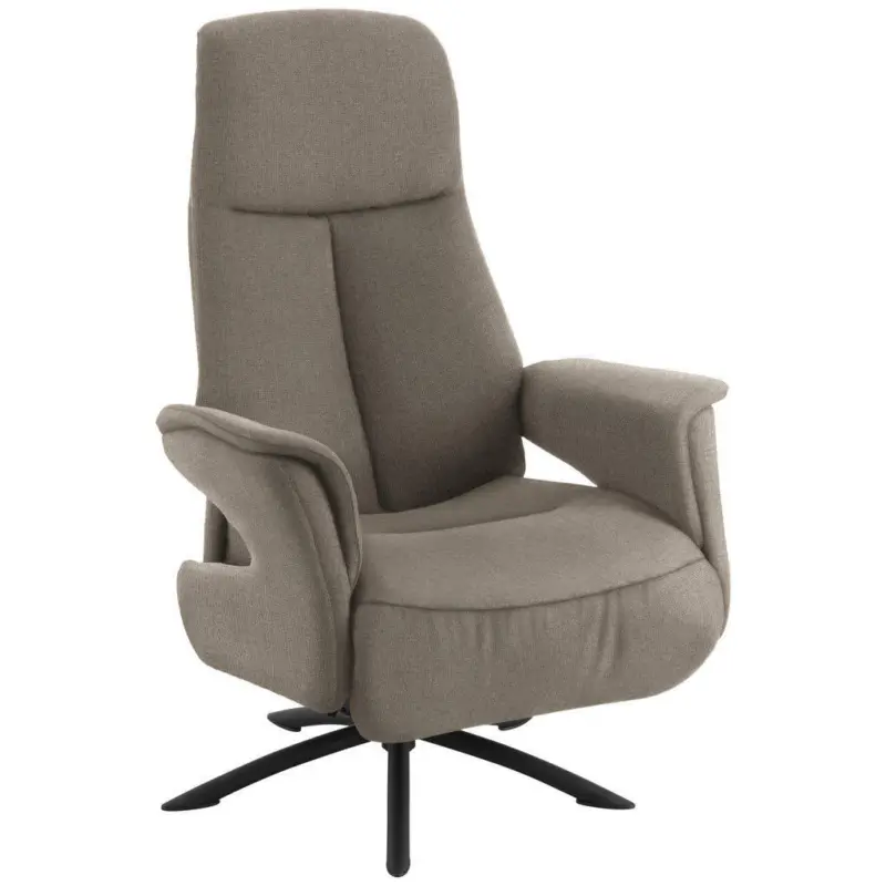 Relaxsessel in Textil Hellbraun