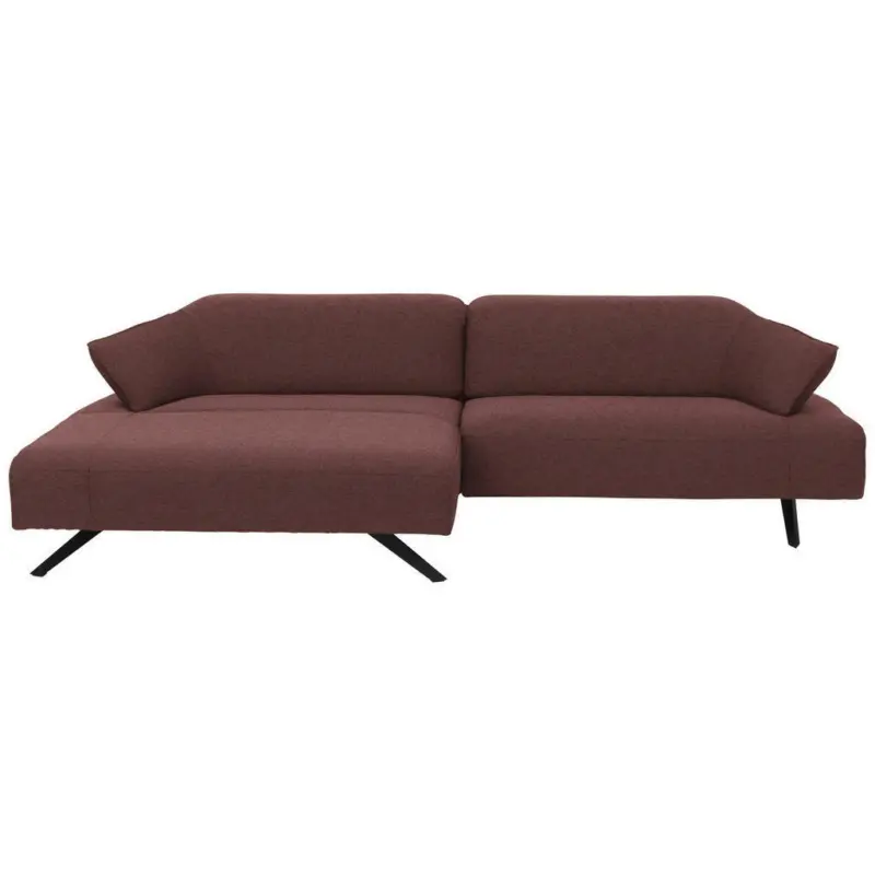Ecksofa in Struktur Rosa