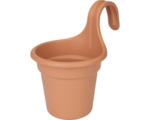 Hornbach Blumenkasten elho Green Basics Kunststoff Ø 18x26 cm terracotta inkl. Halterung