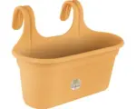 Hornbach Blumenkasten elho Green Basics Kunststoff 26x36x26 cm terracotta inkl. Halterung