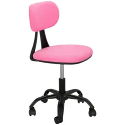 Jugenddrehstuhl in Webstoff Schwarz, Pink