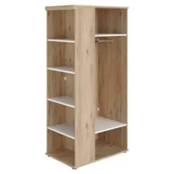 Schrank in Weiß, Eichefarben