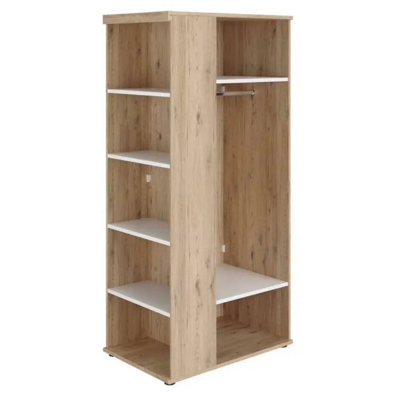 Schrank in Weiß, Eichefarben