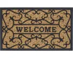Hornbach Gummi-/Kokosmatte Relief Welcome 45x75 cm