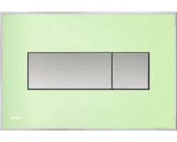 Betätigungsplatte Alca Komfort M1372 2-Mengentechnik grün/mattchrom